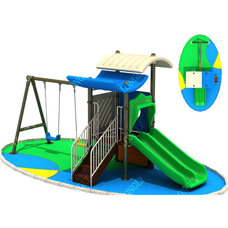 Kids Outdoor Swing And Slide - Modna zjeżdżalnia dla dzieci z huśtawką,