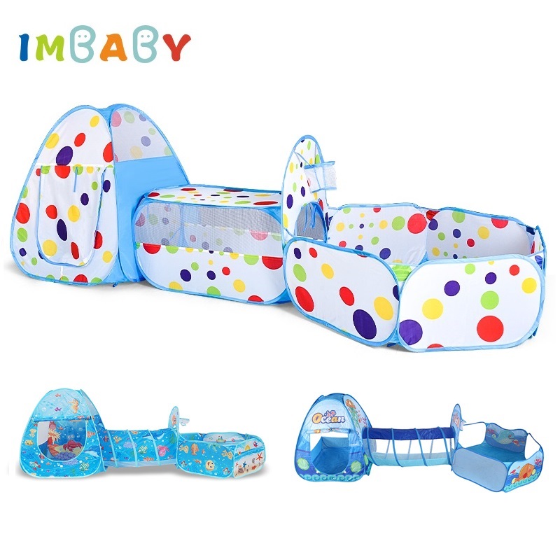 Kids Outdoor Play Tent - IMBABY 3 w 1 basen z
