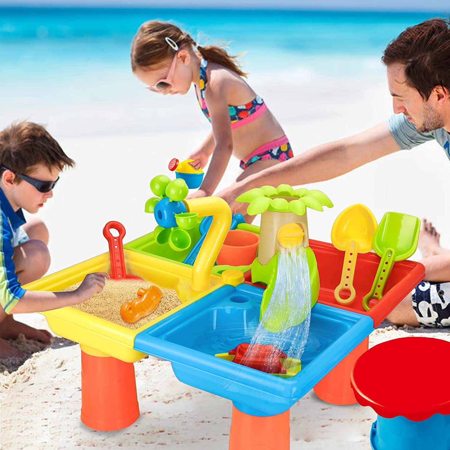 Kids Outdoor Water Play - Stół plażowy z piaskiem zabawki dzieci