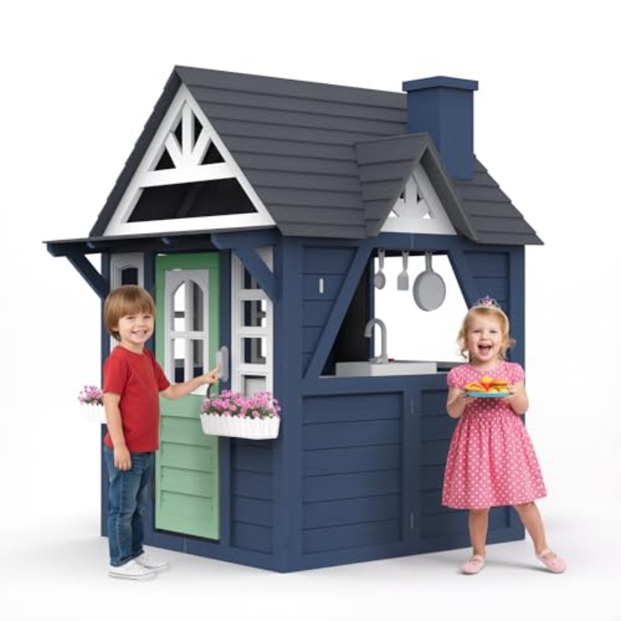 Kids Outdoor Sink - Drewniany domek dla dzieci do zabawy