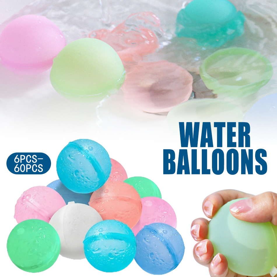 Kids Outdoor Water Play - 6-60 szt. Nowe, wielokrotnego użytku balony