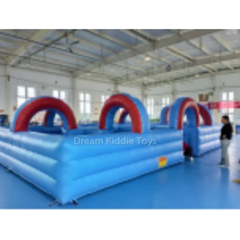 Kids Outdoor Obstacle Course Equipment - Ogromny dmuchany tunel z PVC, zewnętrzna