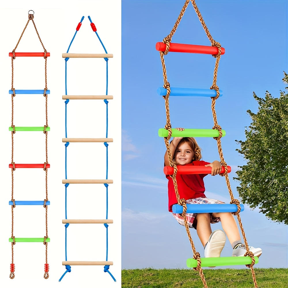 Kids Outdoor Climbing Structure - 1 szt. Kolorowa drabinka do wspinaczki