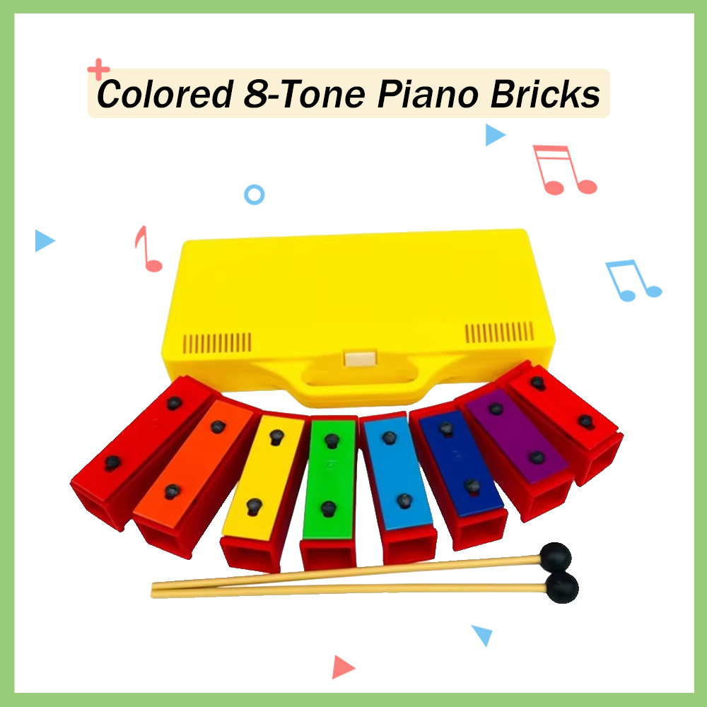 Kids Outdoor Xylophone - Przenośny 8 nut chromatyczny ksylofon Glockenspiel