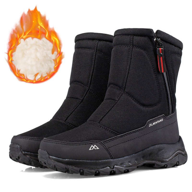 Kids Outdoor Boots - Męskie zimowe wodoodporne ocieplane buty śniegowce