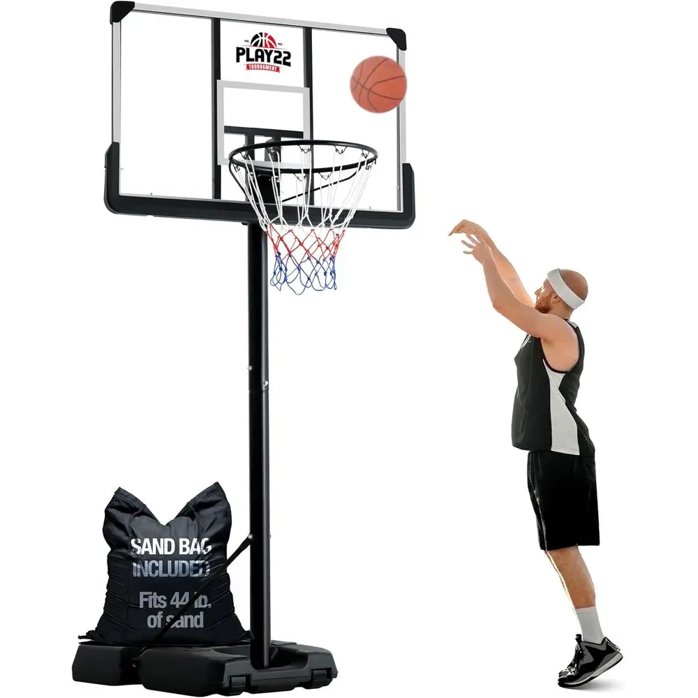 Kids Outdoor Basketball - Regulowany, odporny na rozprysknięcia system obręczy
