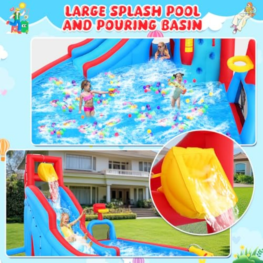 Nadmuchiwany park wodny z zjeż – Kids Outdoor Bounce House recenzja i cena