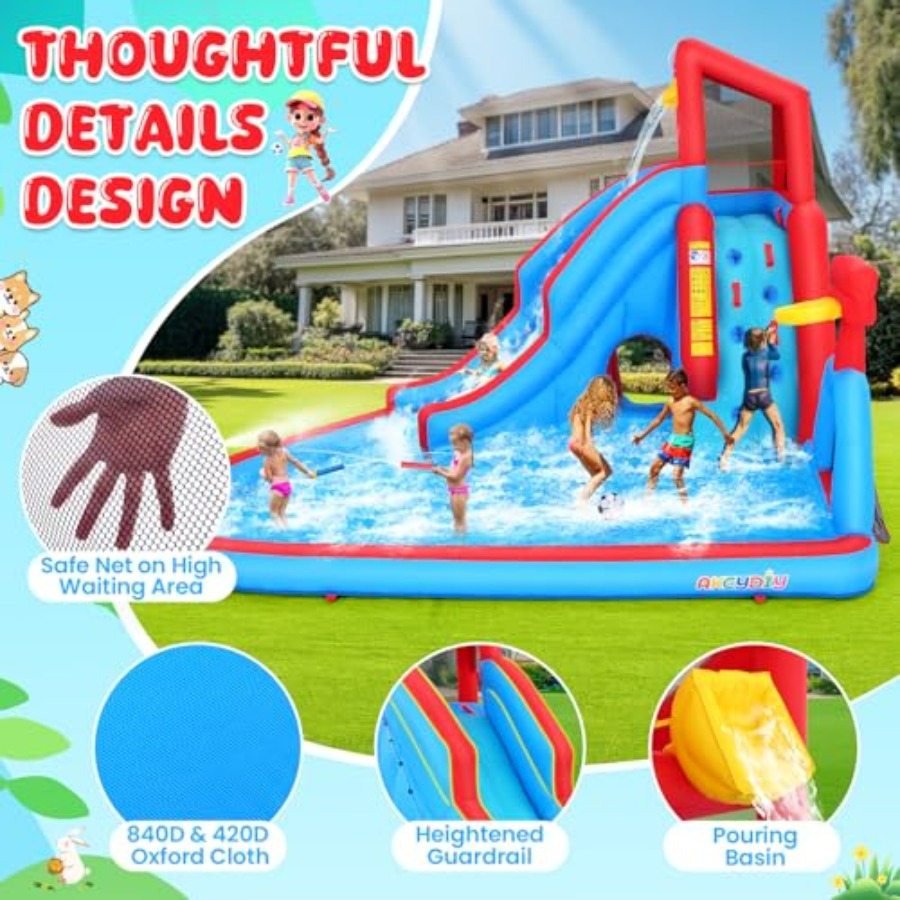 Nadmuchiwany park wodny z zjeż – Kids Outdoor Bounce House recenzja i cena