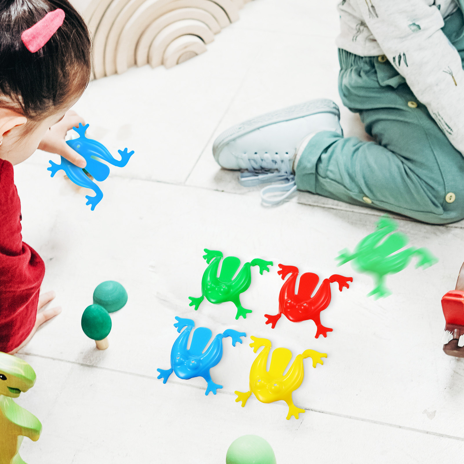 16 sztuk skaczących żabek w ró – Kids Outdoor Jumping Toys recenzja i cena