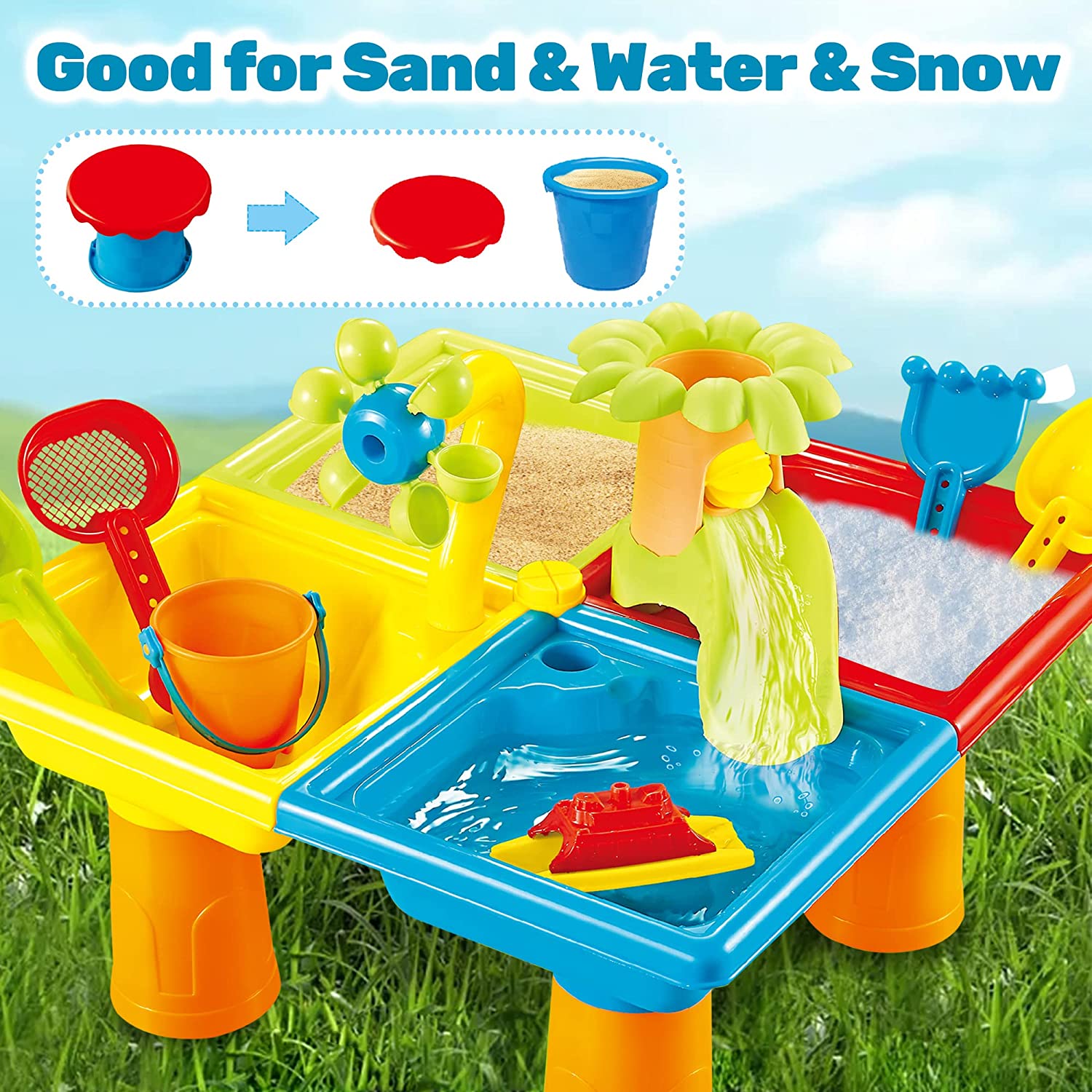 Stół plażowy z piaskiem zabawk – Kids Outdoor Water Play recenzja i cena