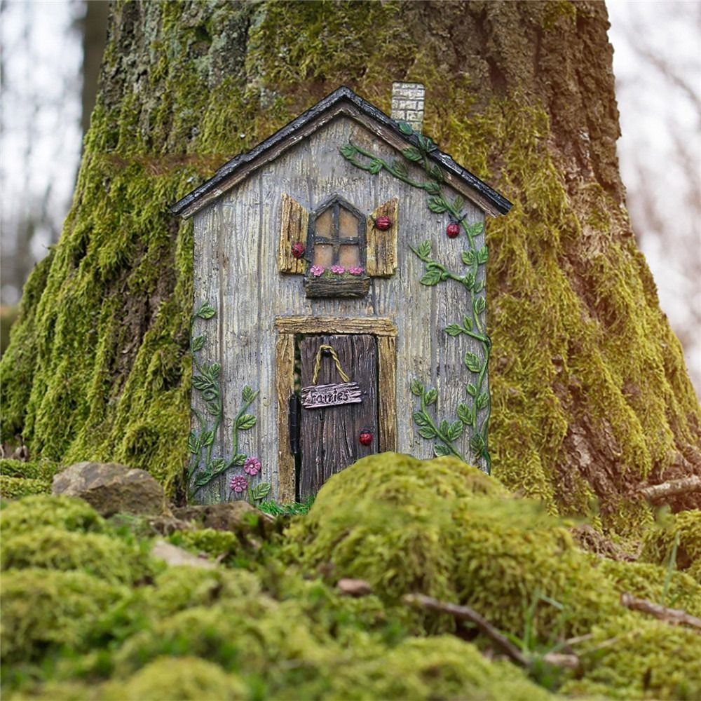 Drewniane miniaturowe drzwiczk – Kids Outdoor Fairy Garden recenzja i cena