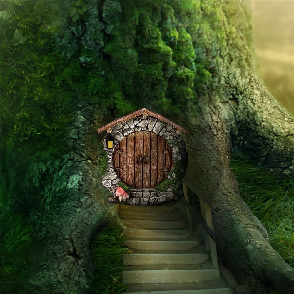 Drewniane miniaturowe drzwiczk – Kids Outdoor Fairy Garden recenzja i cena