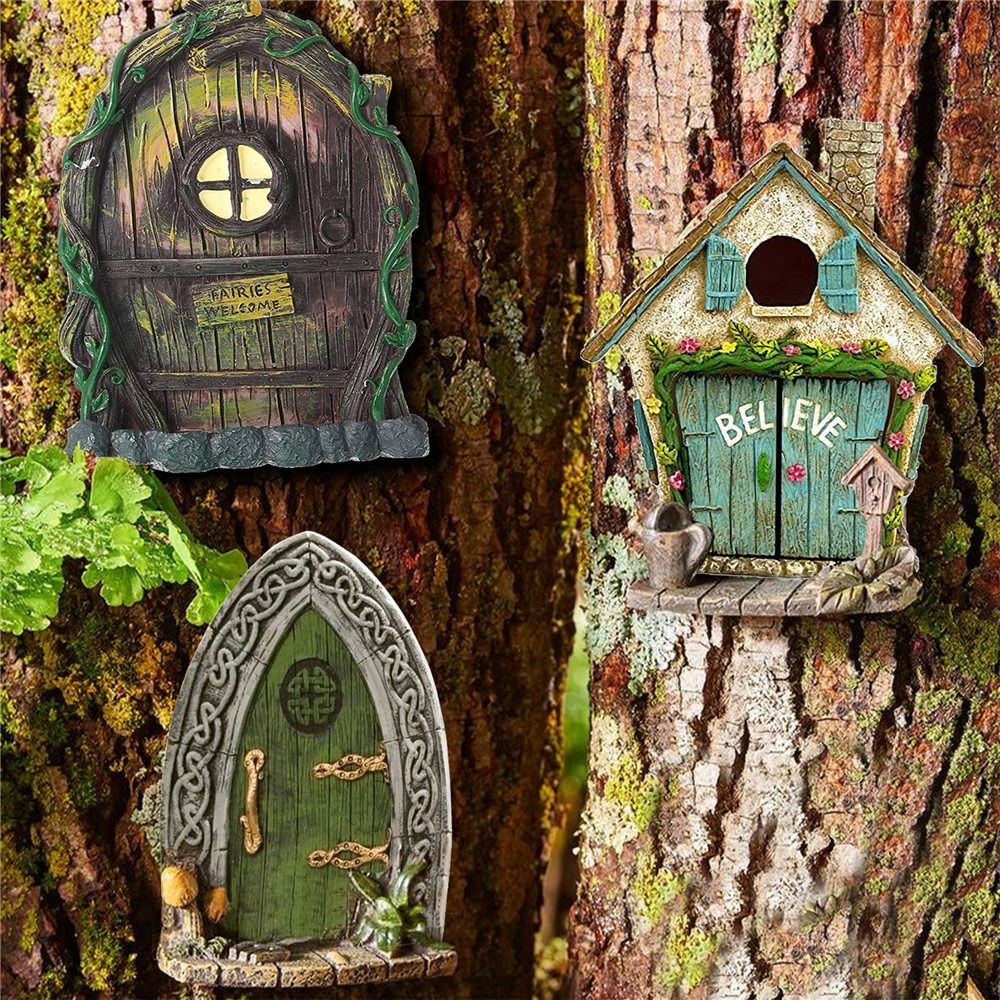 Drewniane miniaturowe drzwiczk – Kids Outdoor Fairy Garden recenzja i cena