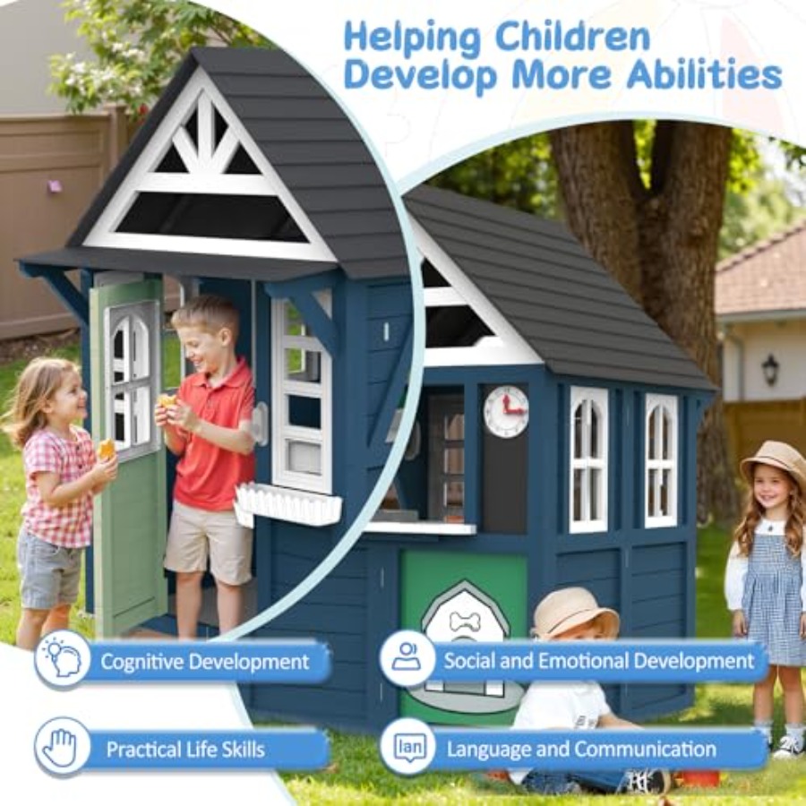 Drewniany domek dla dzieci do  – Kids Outdoor Sink recenzja i cena