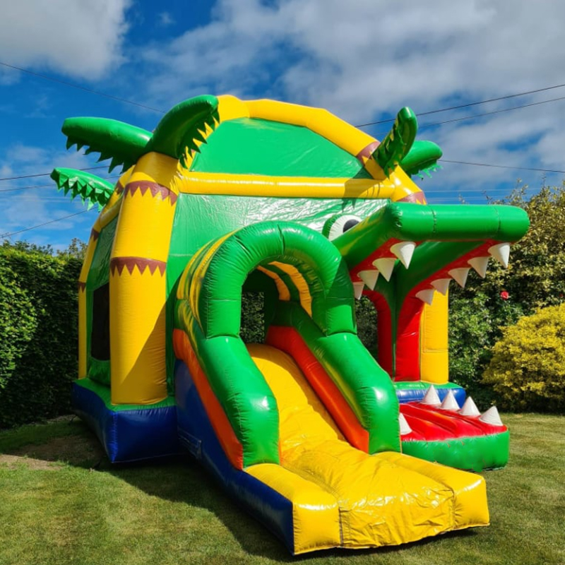 Dmuchany zamek krokodyl dla dz – Kids Outdoor Jumping Toys recenzja i cena