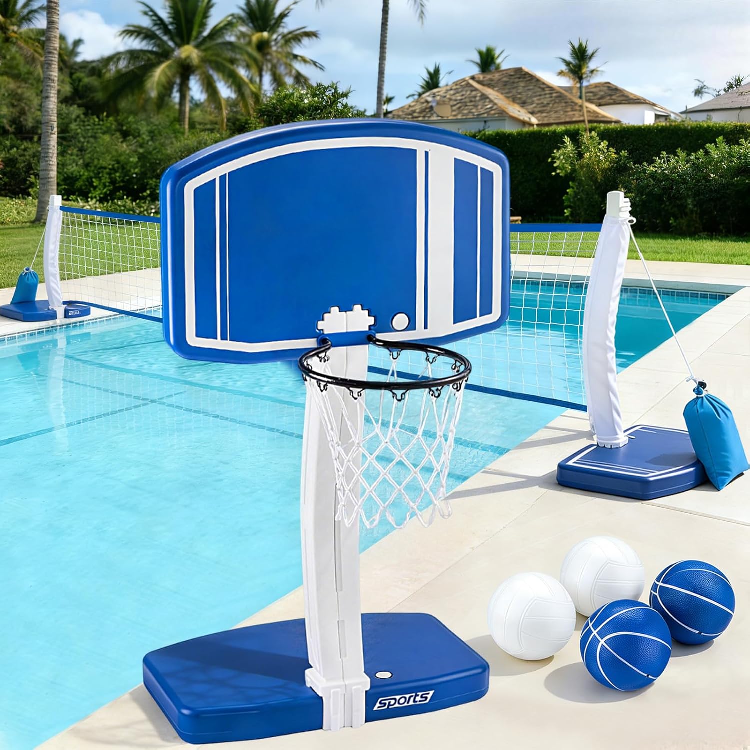 Kosz do koszykówki i siatka do – Kids Outdoor Basketball recenzja i cena