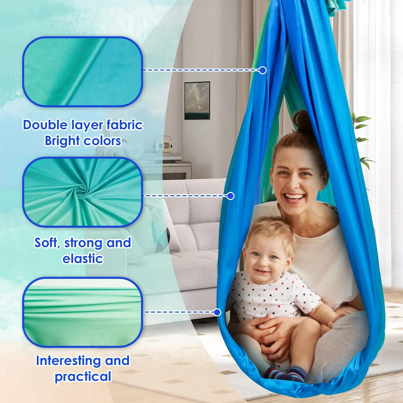 Huśtawka sensoryczna Wygodny h – Kids Outdoor Swing And Slide recenzja i cena