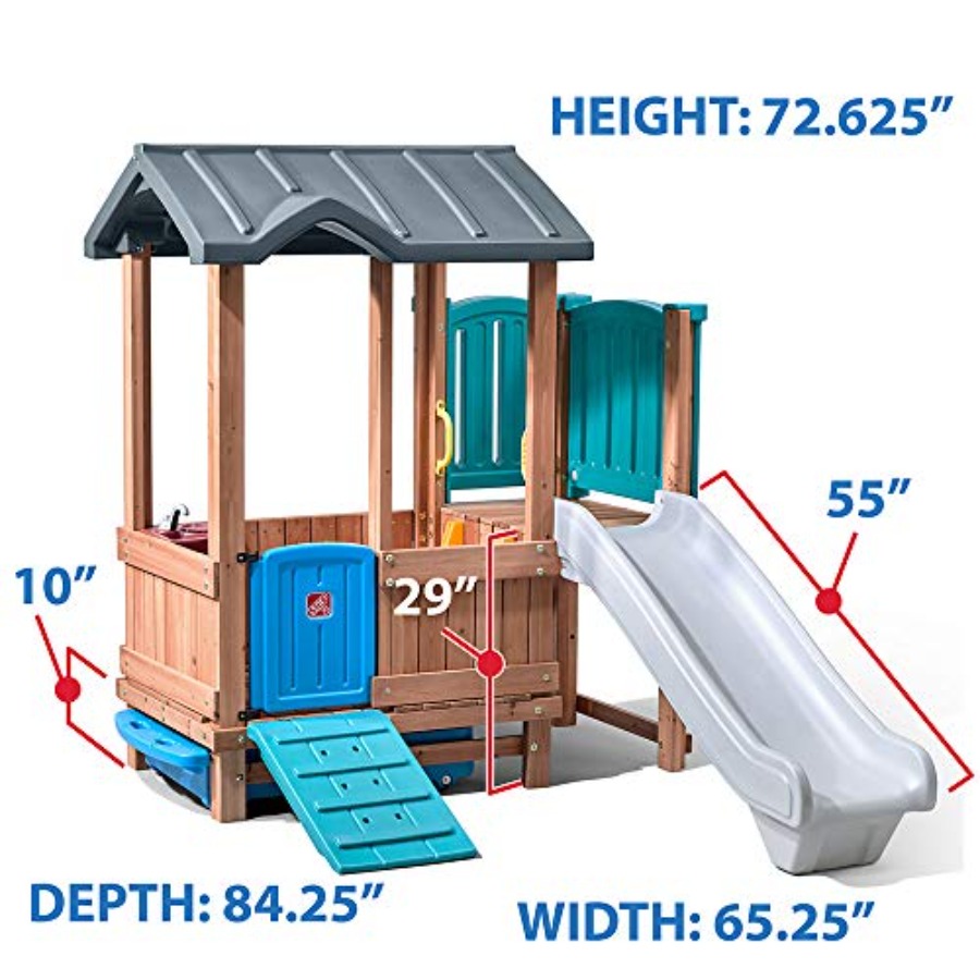 Drewniany domek do zabawy i zj – Kids Outdoor Swing And Slide recenzja i cena