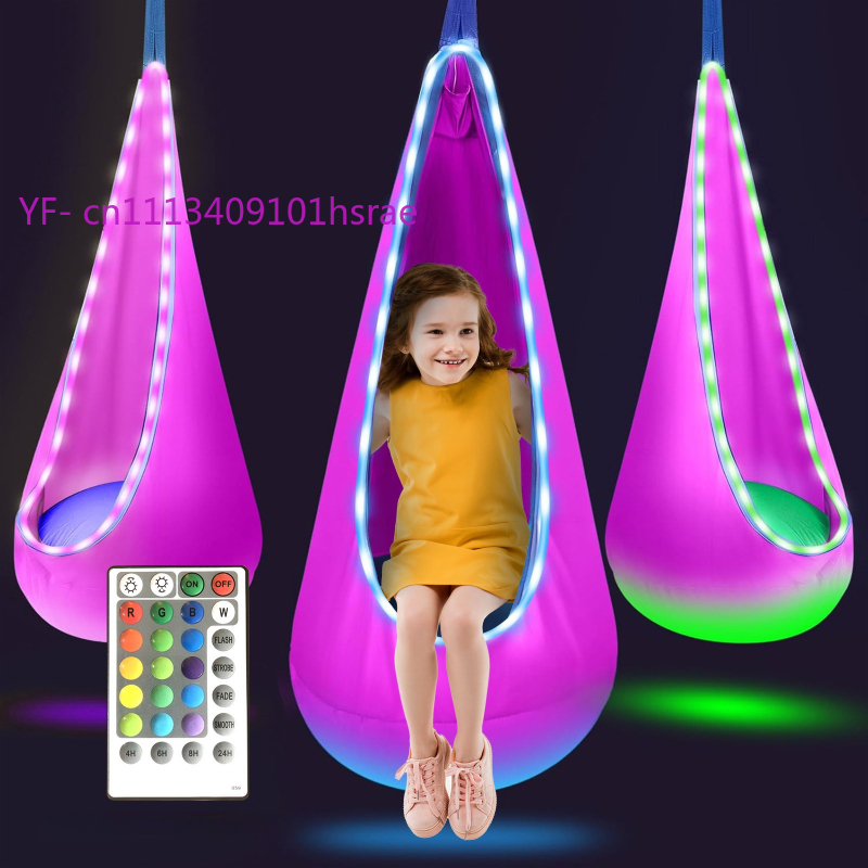Świecący LED-owy dmuchany hama – Kids Outdoor Swing Chair recenzja i cena