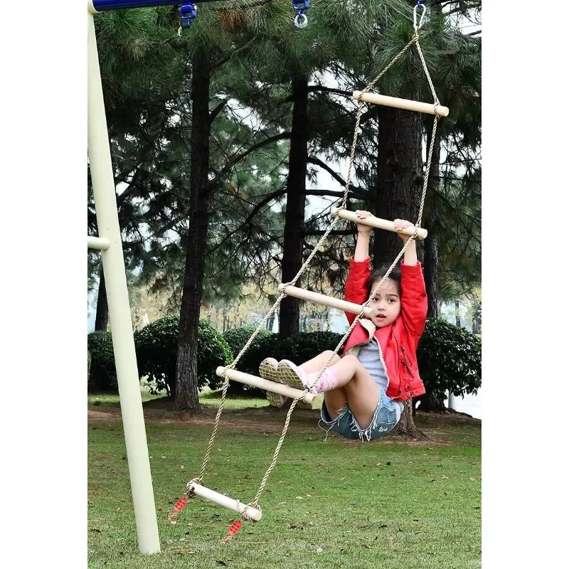 Drabinka sznurkowa dla dzieci, – Kids Outdoor Swing And Slide recenzja i cena