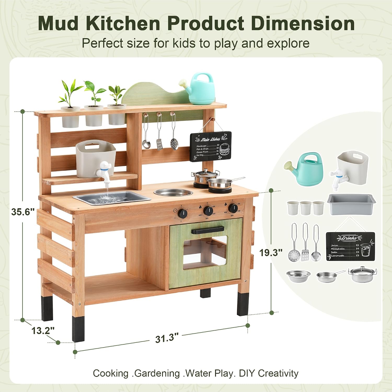 OLLIKIVI Zewnętrzna kuchnia do – Kids Outdoor Sink recenzja i cena