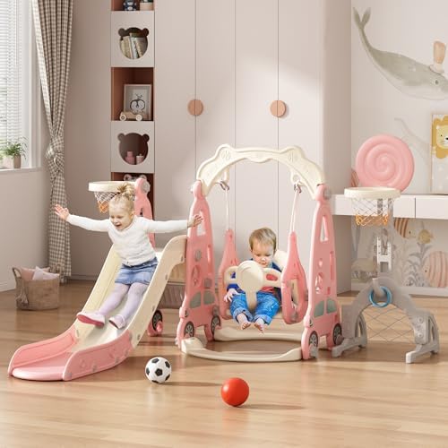 Zestaw do zabawy dla maluchów  – Kids Outdoor Swing And Slide recenzja i cena
