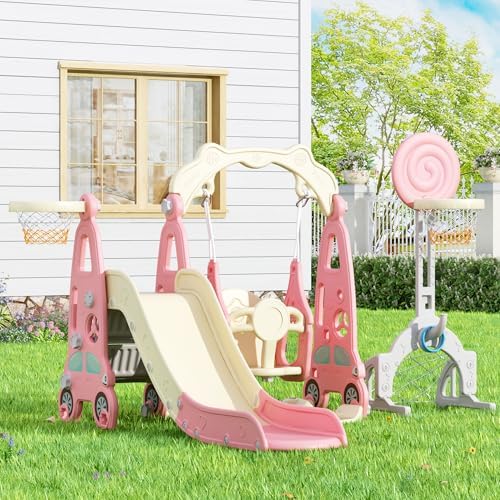 Zestaw do zabawy dla maluchów  – Kids Outdoor Swing And Slide recenzja i cena